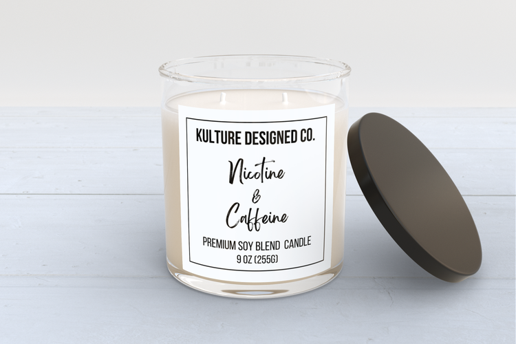 NICOTINE AND CAFFEINE | 9 oz Candle
