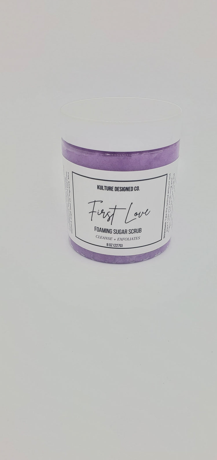 First Love Foaming Sugar Scrub - Kulture Designed Co.
