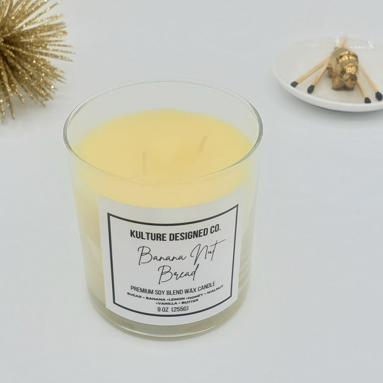 BANANA NUT BREAD | 9 oz candle - Kulture Designed Co.