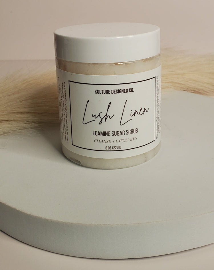 LUSH LINEN | Foaming Sugar Scrub - Kulture Designed Co.