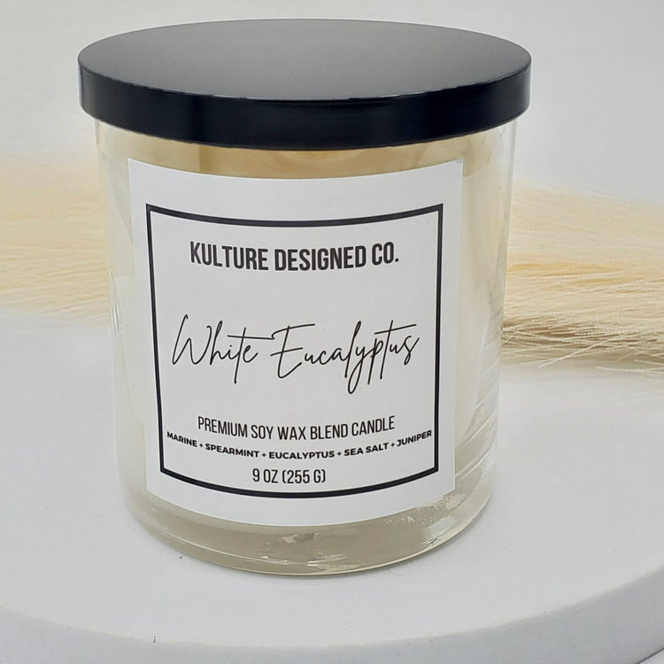 WHITE EUCALYPTUS | 9 oz candle - Kulture Designed Co.