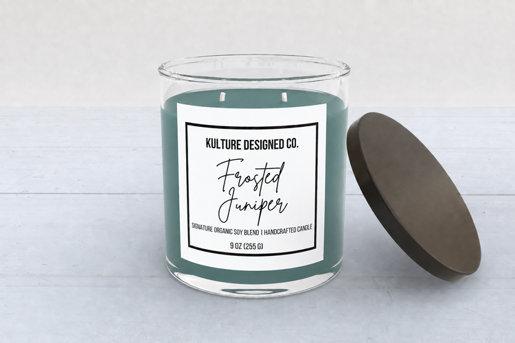 Frosted Juniper | 9 oz candle - Kulture Designed Co.