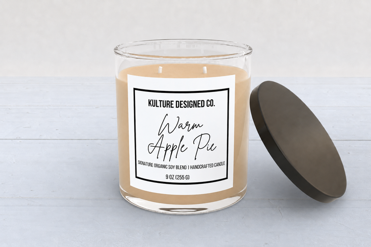 WARM APPLE PIE | 9 oz candle - Kulture Designed Co.