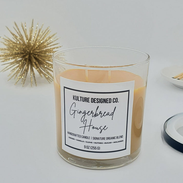 Gingerbread House| 9 oz candle - Kulture Designed Co.