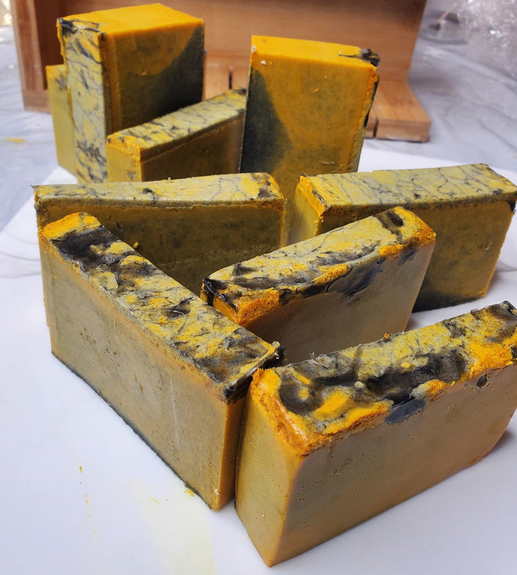 TURMERIC CHARCOAL LEMON SOAP BAR - Kulture Designed Co.