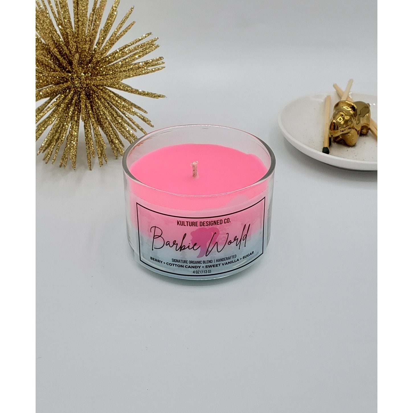 BARBIE WORLD | 4 OZ CANDLE - Kulture Designed Co.