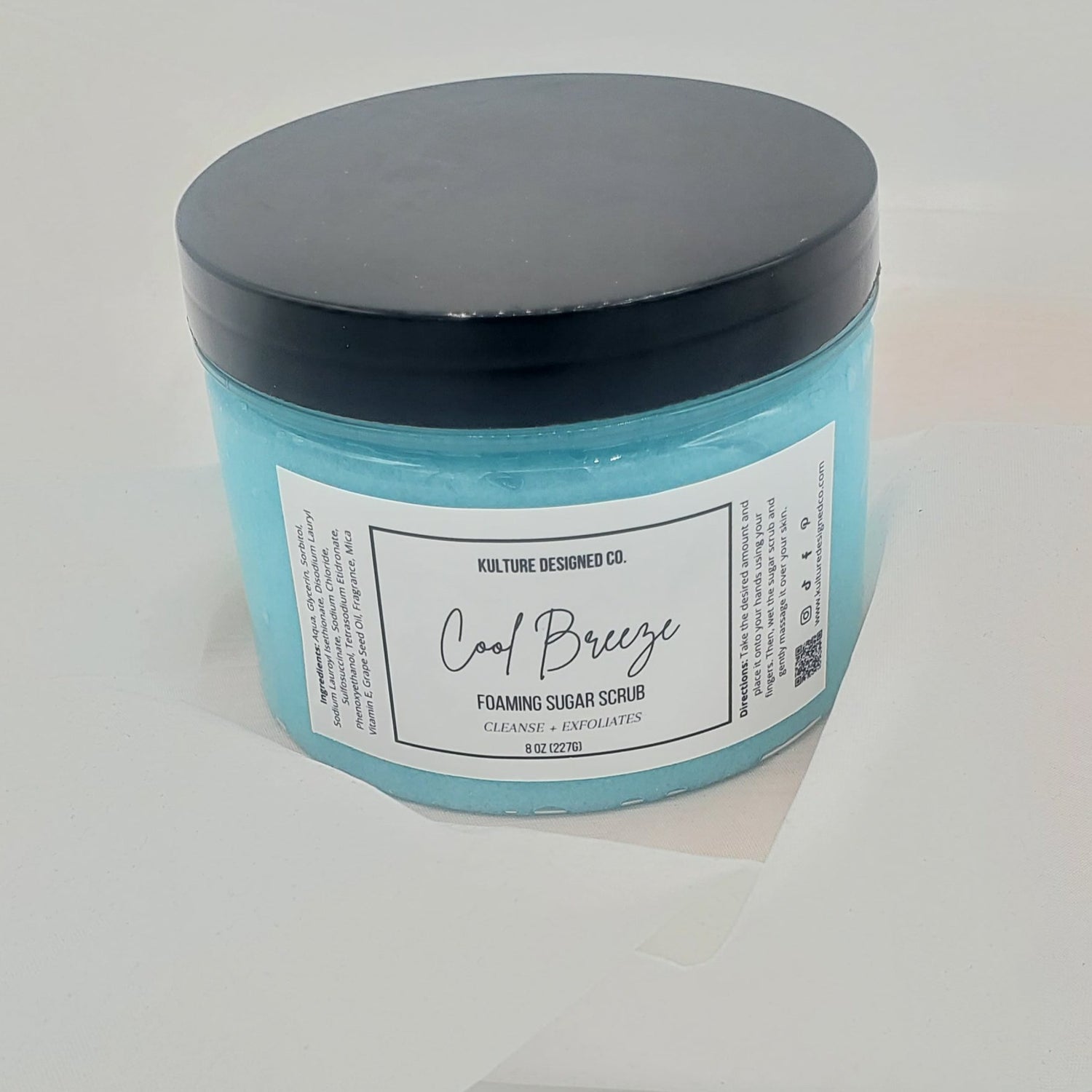 Cool Breeze | Foaming Sugar Scrub - Kulture Designed Co.