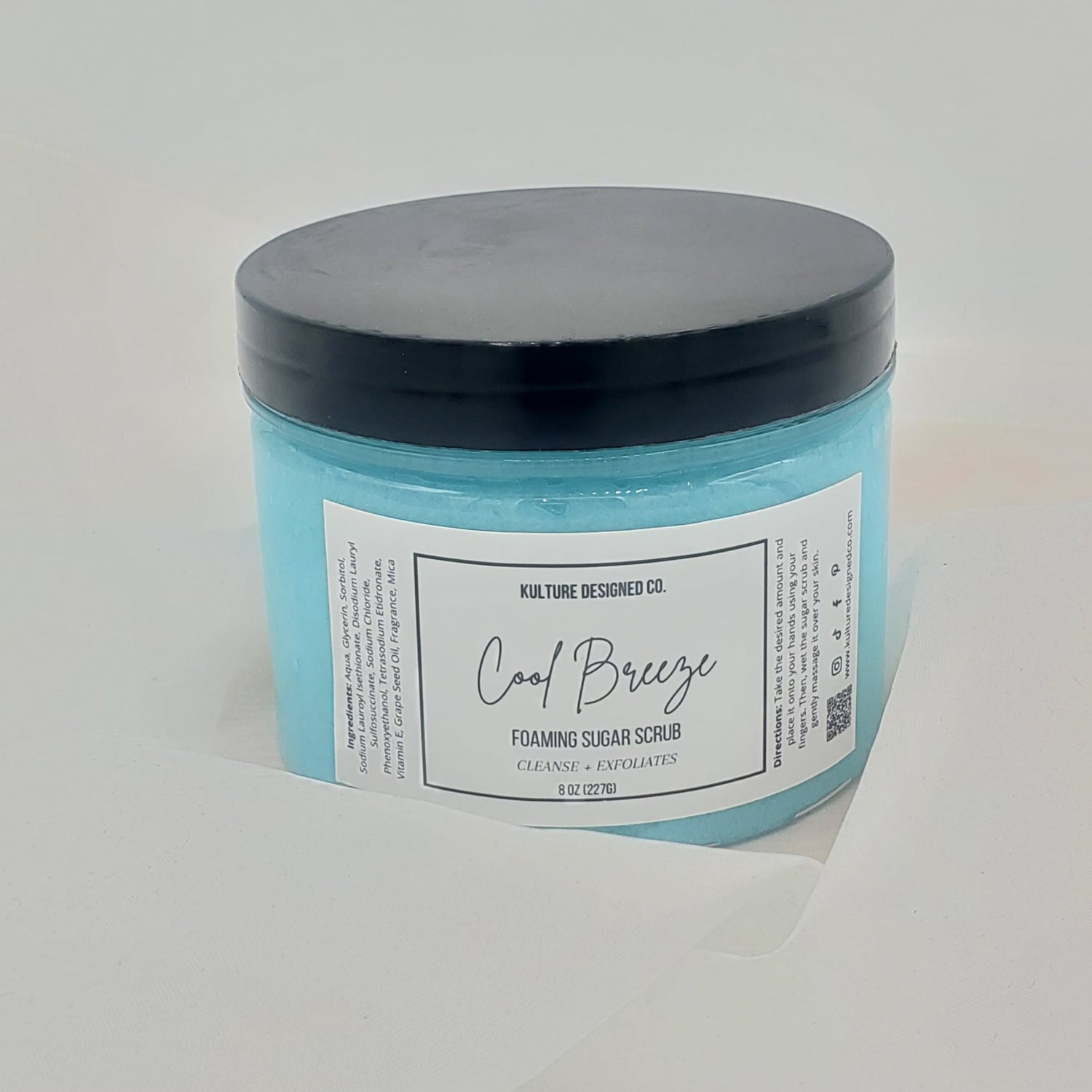 Cool Breeze | Foaming Sugar Scrub - Kulture Designed Co.