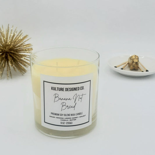 BANANA NUT BREAD | 9 oz candle - Kulture Designed Co.