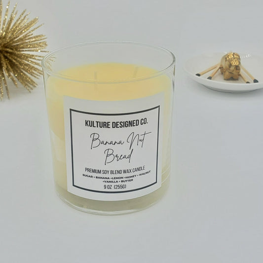 BANANA NUT BREAD | 9 oz candle - Kulture Designed Co.