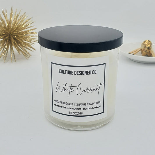 WHITE CURRANT | 9 oz candle - Kulture Designed Co.