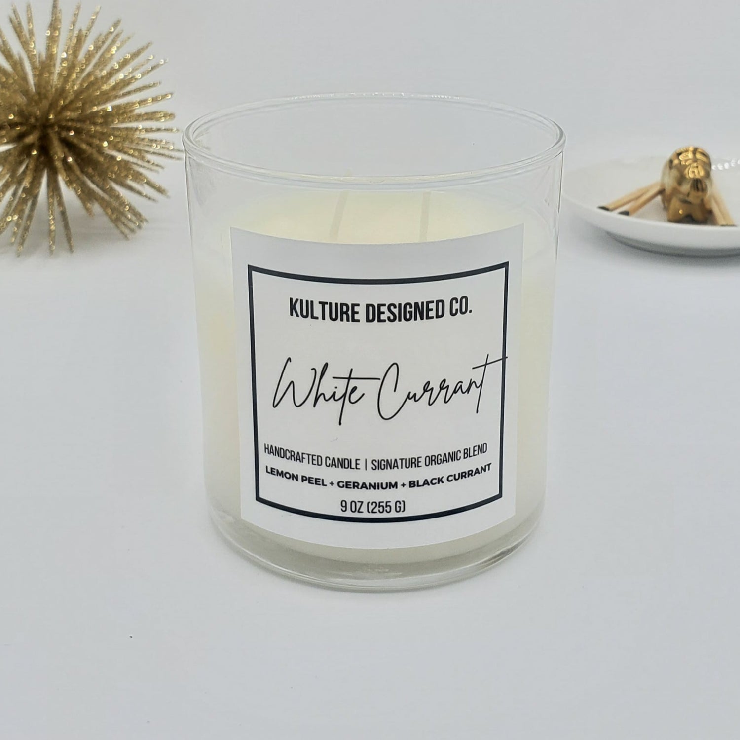 WHITE CURRANT | 9 oz candle - Kulture Designed Co.