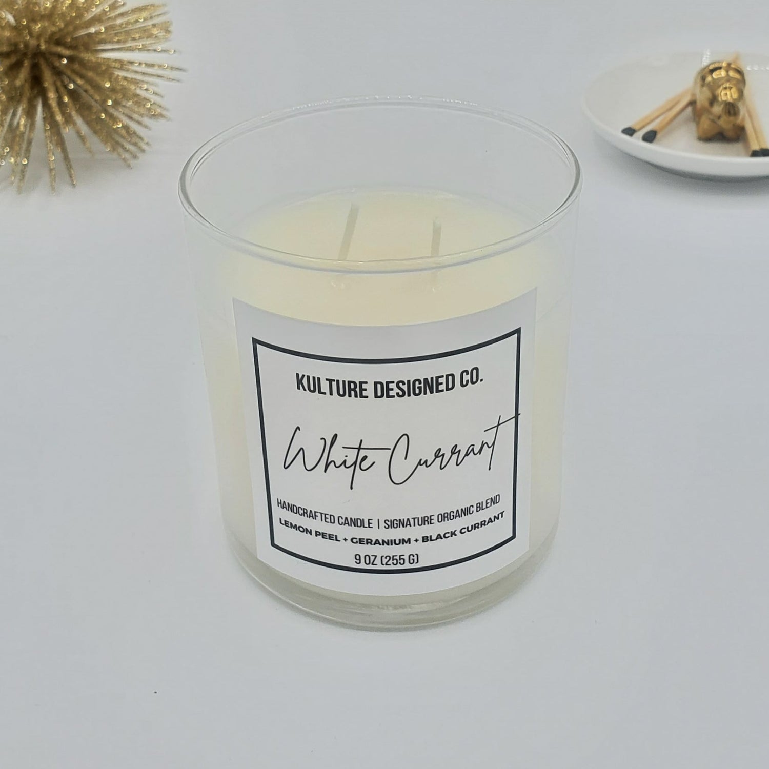 WHITE CURRANT | 9 oz candle - Kulture Designed Co.