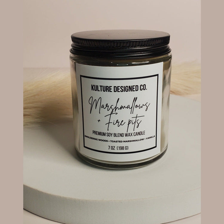MARSHMALLOWS AND FIRE PITS |  7 oz  Candle - Kulture Designed Co.