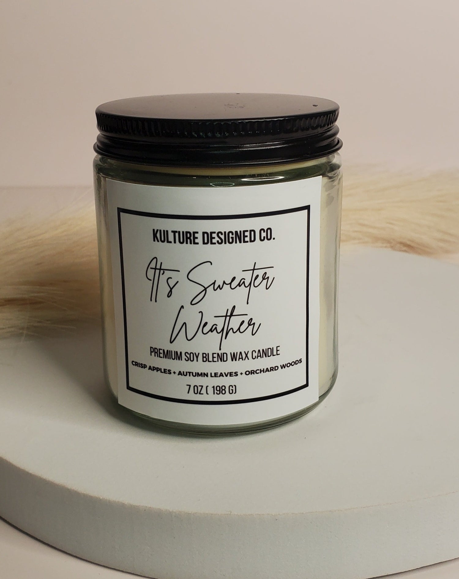 IT'S SWEATER WEATHER |  7 oz  Candle - Kulture Designed Co.