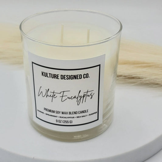 WHITE EUCALYPTUS | 9 oz candle - Kulture Designed Co.