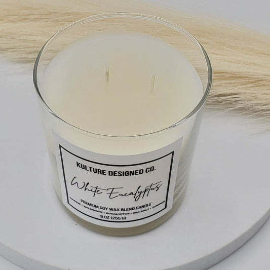 WHITE EUCALYPTUS | 9 oz candle - Kulture Designed Co.