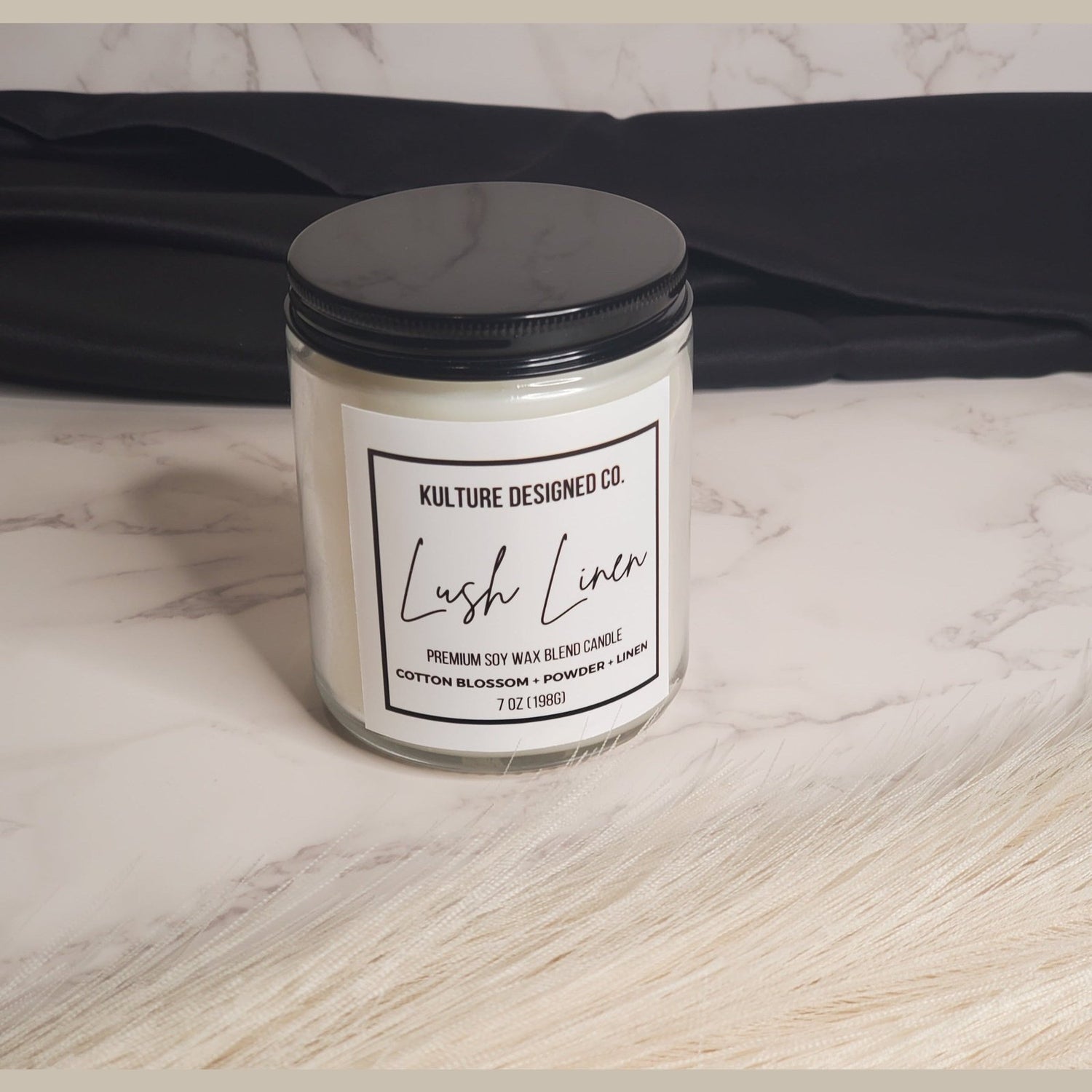 Lush Linen  |  7 oz  Candle - Kulture Designed Co.