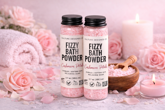 CASHMERE PETALS | FIZZY BATH POWDER - Kulture Designed Co.