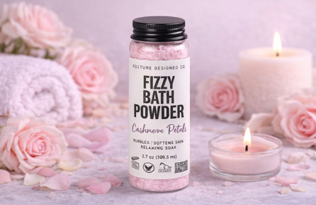 CASHMERE PETALS | FIZZY BATH POWDER - Kulture Designed Co.