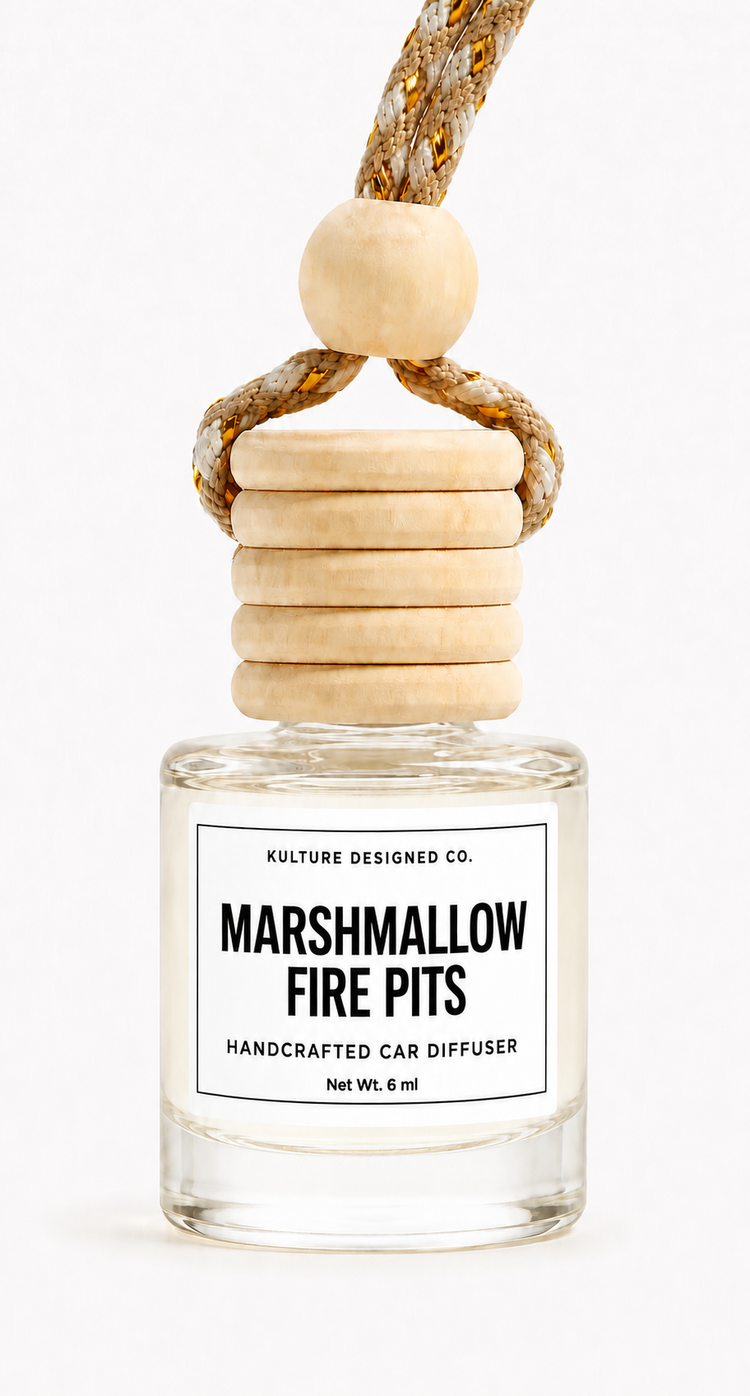 MARSHMALLOW AND FIRE PITS CAR DIFFUSER