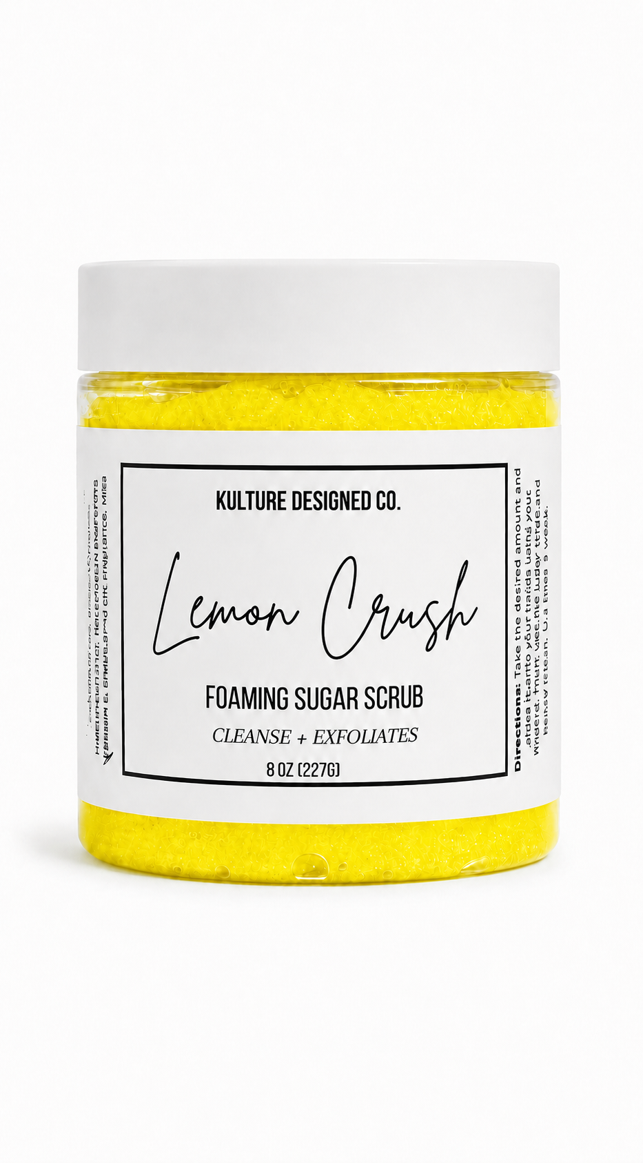 Lemon  Crush | Foaming Sugar Scrub - Kulture Designed Co.
