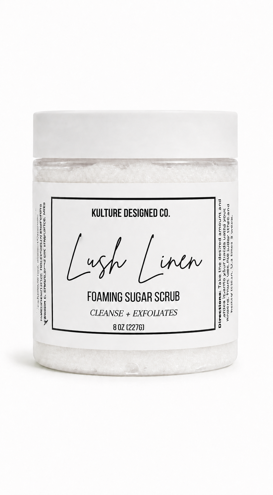 LUSH LINEN | Foaming Sugar Scrub - Kulture Designed Co.