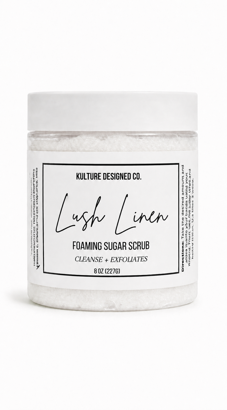 LUSH LINEN | Foaming Sugar Scrub - Kulture Designed Co.