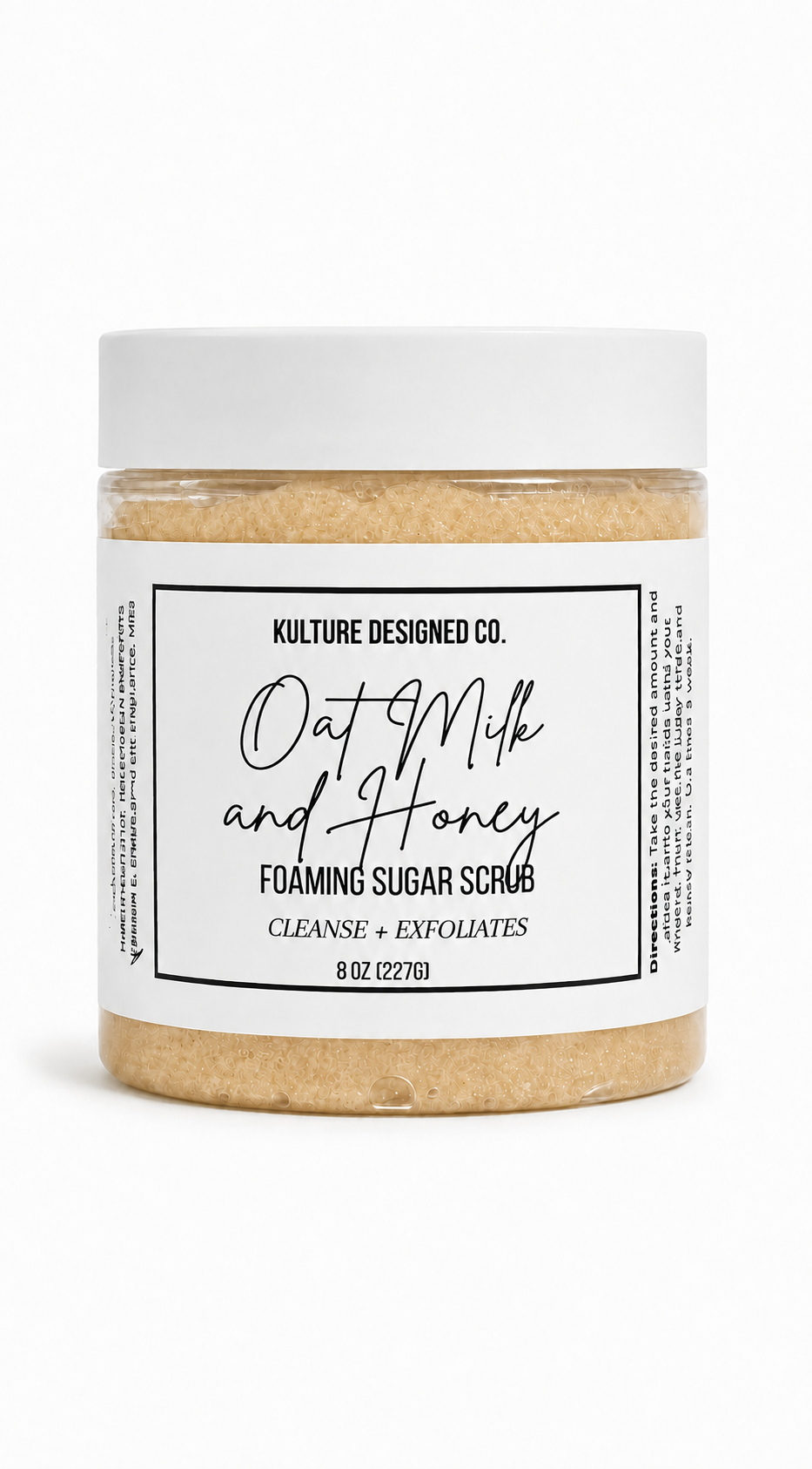 OATMILK AND HONEY Foaming Sugar Scrub - Kulture Designed Co.