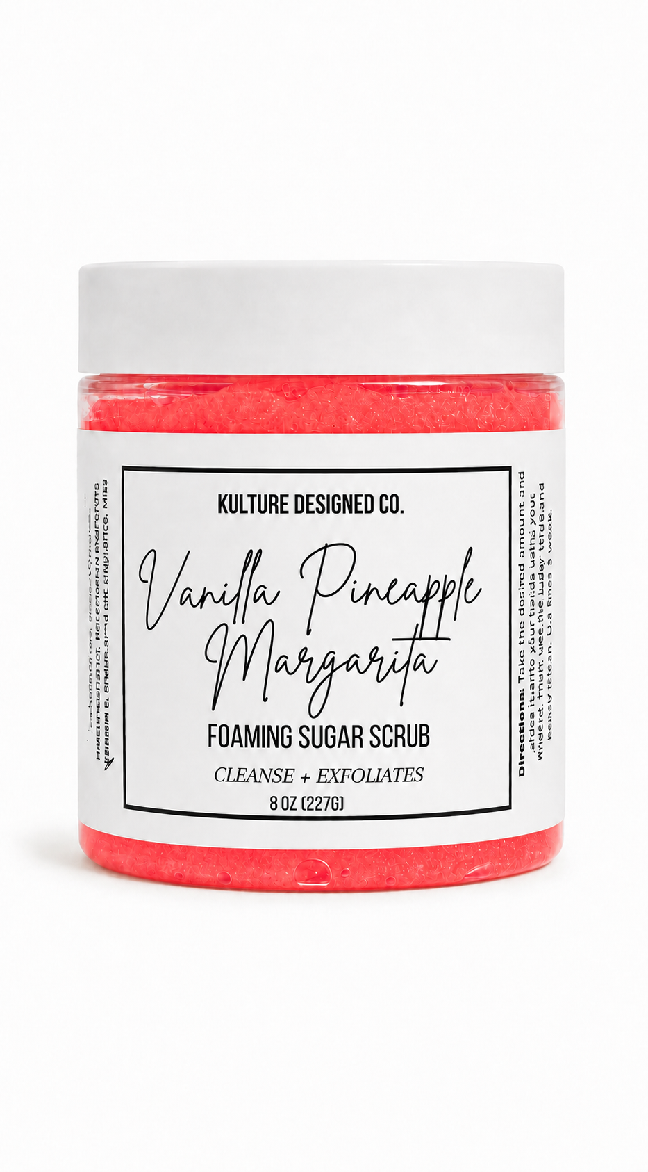 VANILLA PINEAPPLE MARGARITA | Foaming Sugar Scrub - Kulture Designed Co.