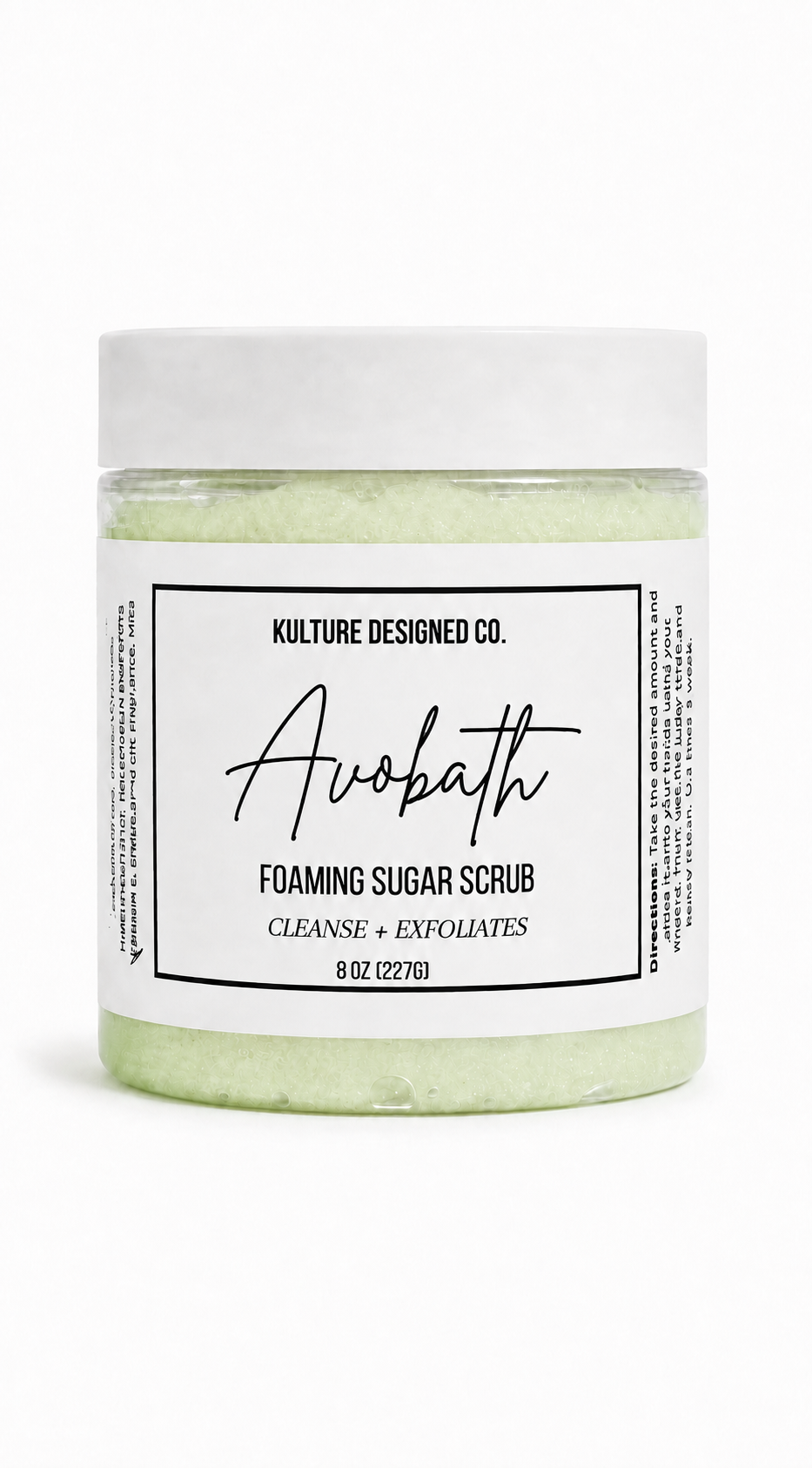 AVOBATH | Foaming Sugar Scrub - Kulture Designed Co.