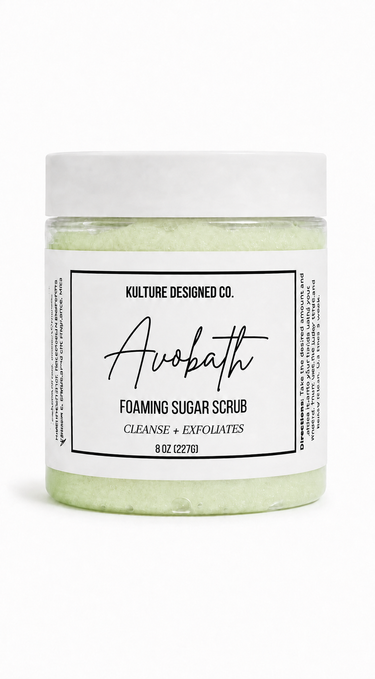 AVOBATH | Foaming Sugar Scrub - Kulture Designed Co.