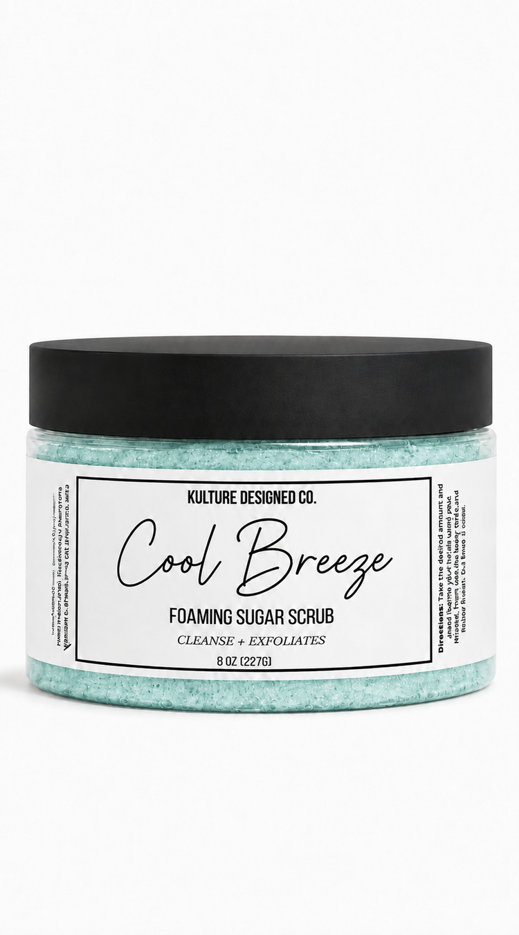 Cool Breeze | Foaming Sugar Scrub - Kulture Designed Co.