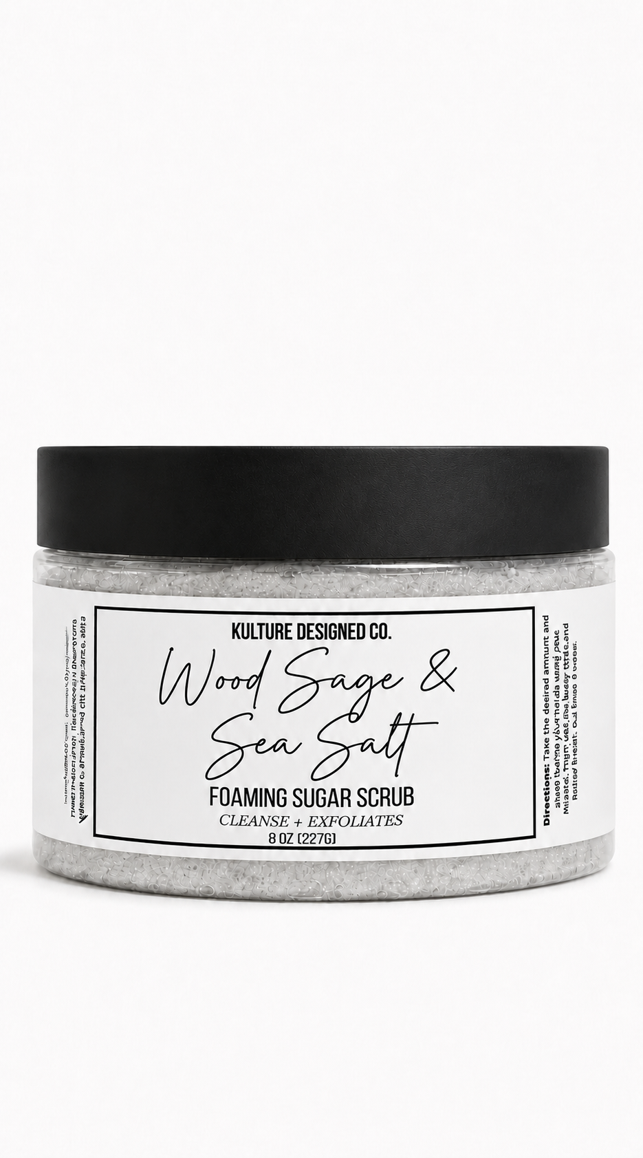 Wood Sage & Sea Salt | Foaming Sugar Scrub - Kulture Designed Co.