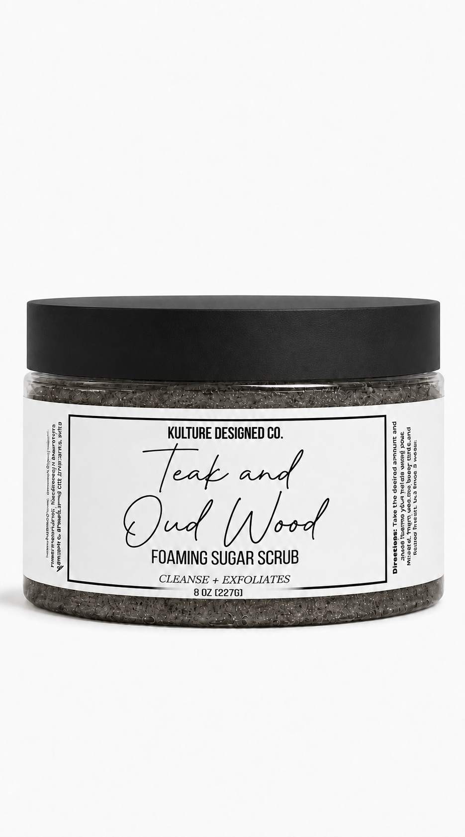 Teak and Oud Wood Foaming Body Scrub - Kulture Designed Co.