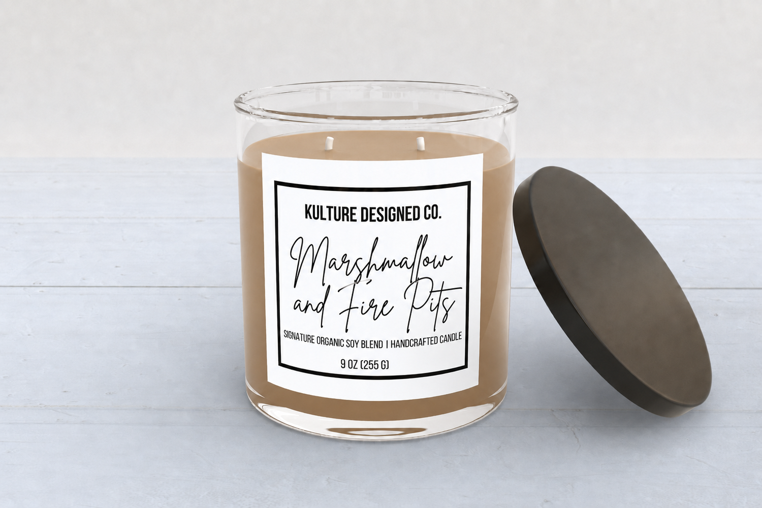 Marshmallow + Firepits | 9 oz candle - Kulture Designed Co.