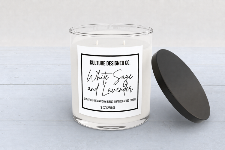White Sage and Lavender |  9 oz Candle