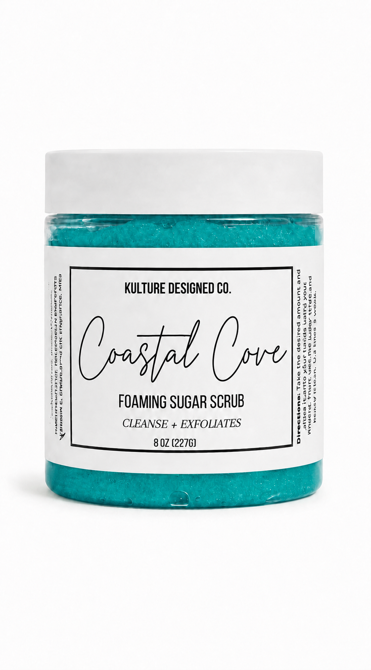 Coastal Cove | Foaming Sugar Scrub - Kulture Designed Co.