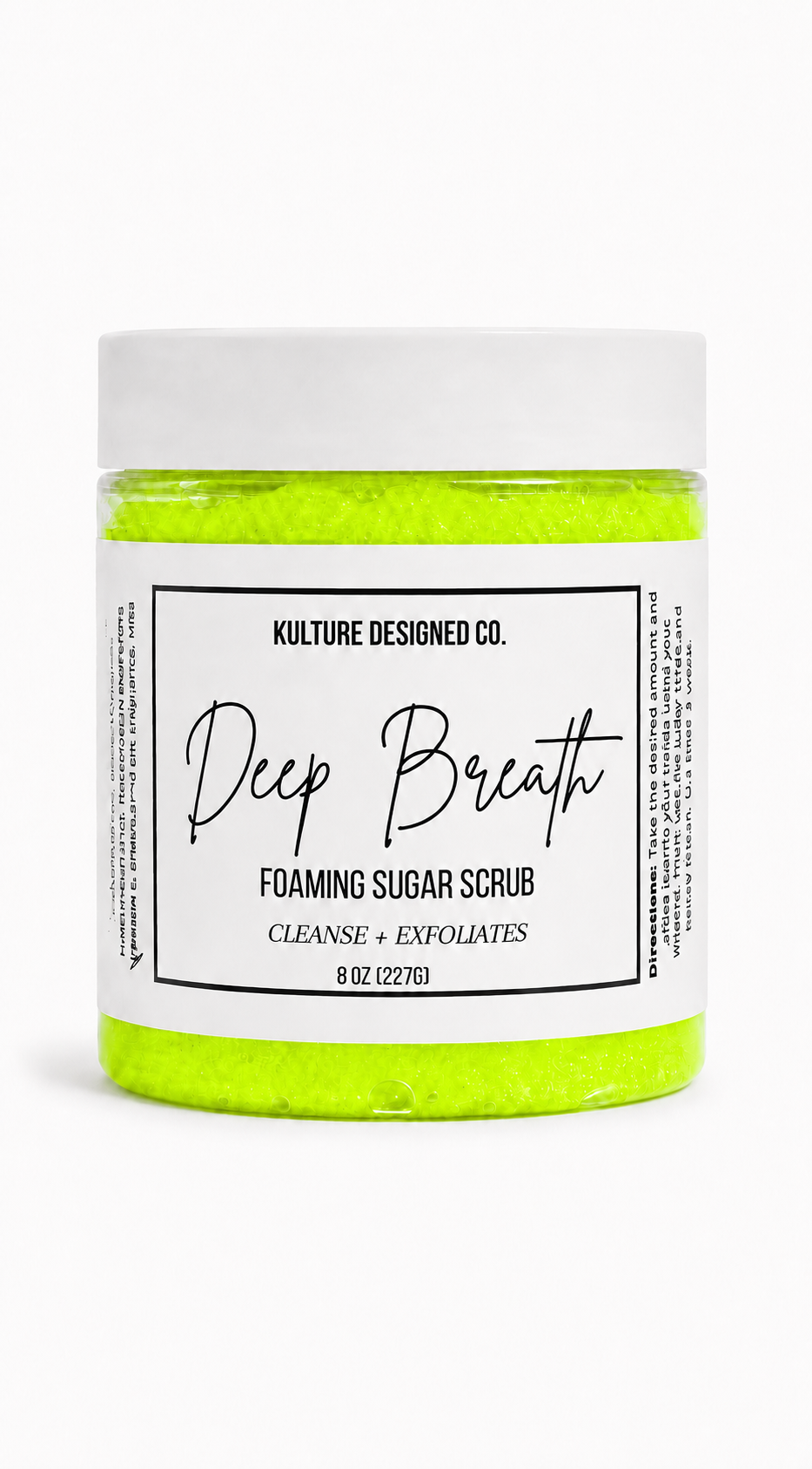 Deep Breath | Foaming Sugar Scrub - Kulture Designed Co.