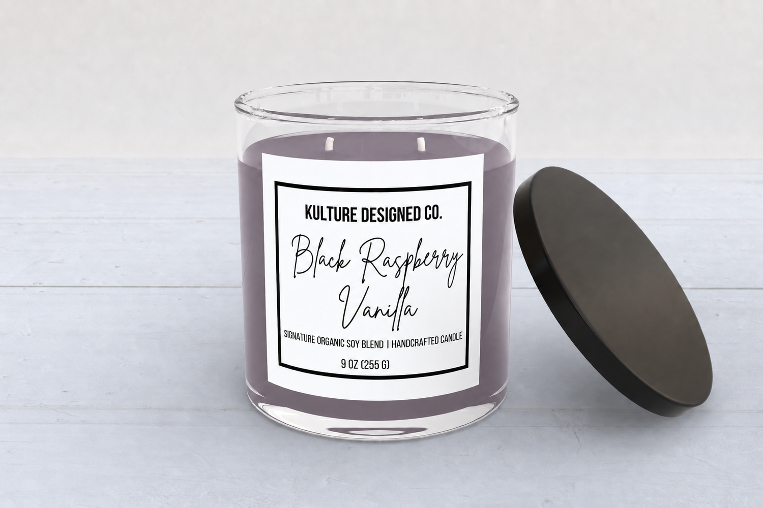 Black Raspberry Vanilla|  9 oz  Candle - Kulture Designed Co.