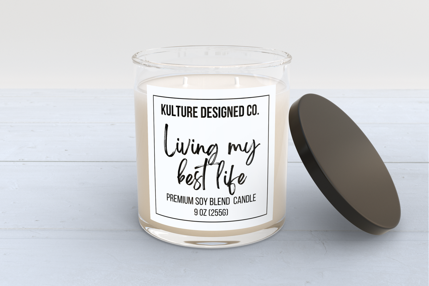 Living My Best Life candle premium soy wax