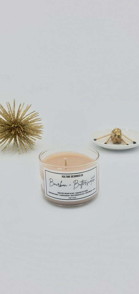 BOURBON + BUTTERSCOTCH | 4 OZ CANDLE