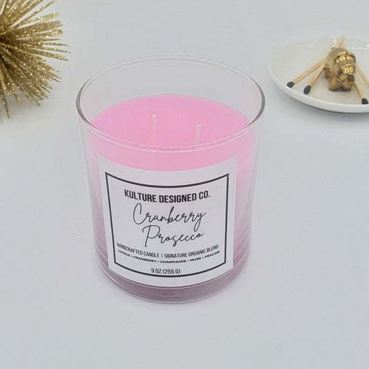 CRANBERRY PROSECCO | 9 oz candle - Kulture Designed Co.