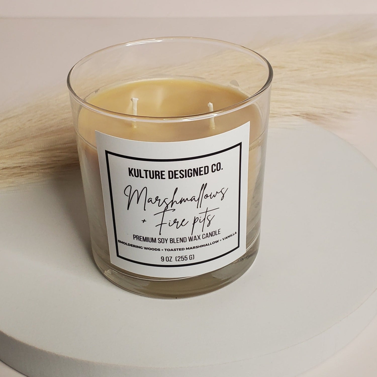 Marshmallow + Firepits | 9 oz candle - Kulture Designed Co.