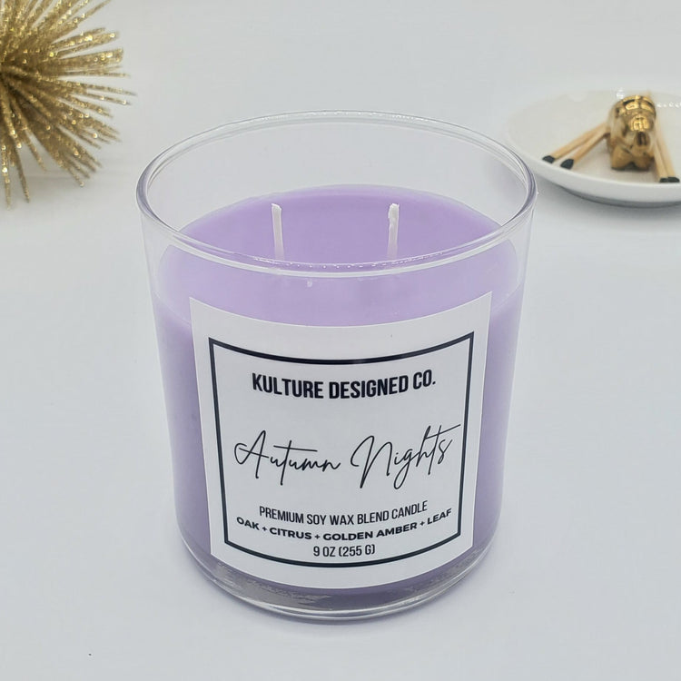 Autumn Nights | 9 oz candle - Kulture Designed Co.