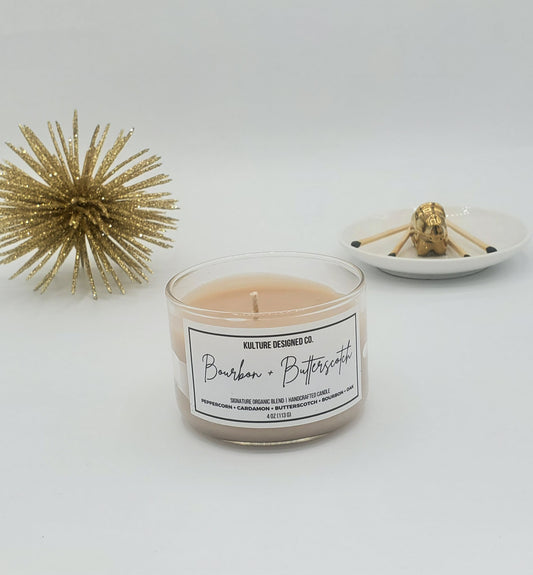 BOURBON + BUTTERSCOTCH | 4 OZ CANDLE