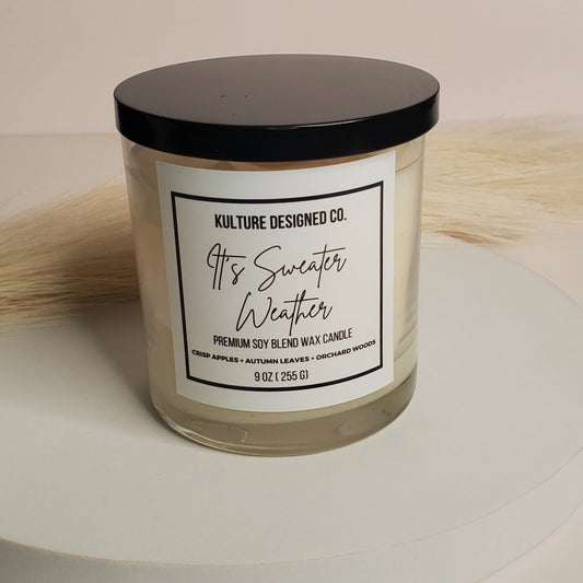 IT'S SWEATER WEATHER | 9 oz candle - Kulture Designed Co.