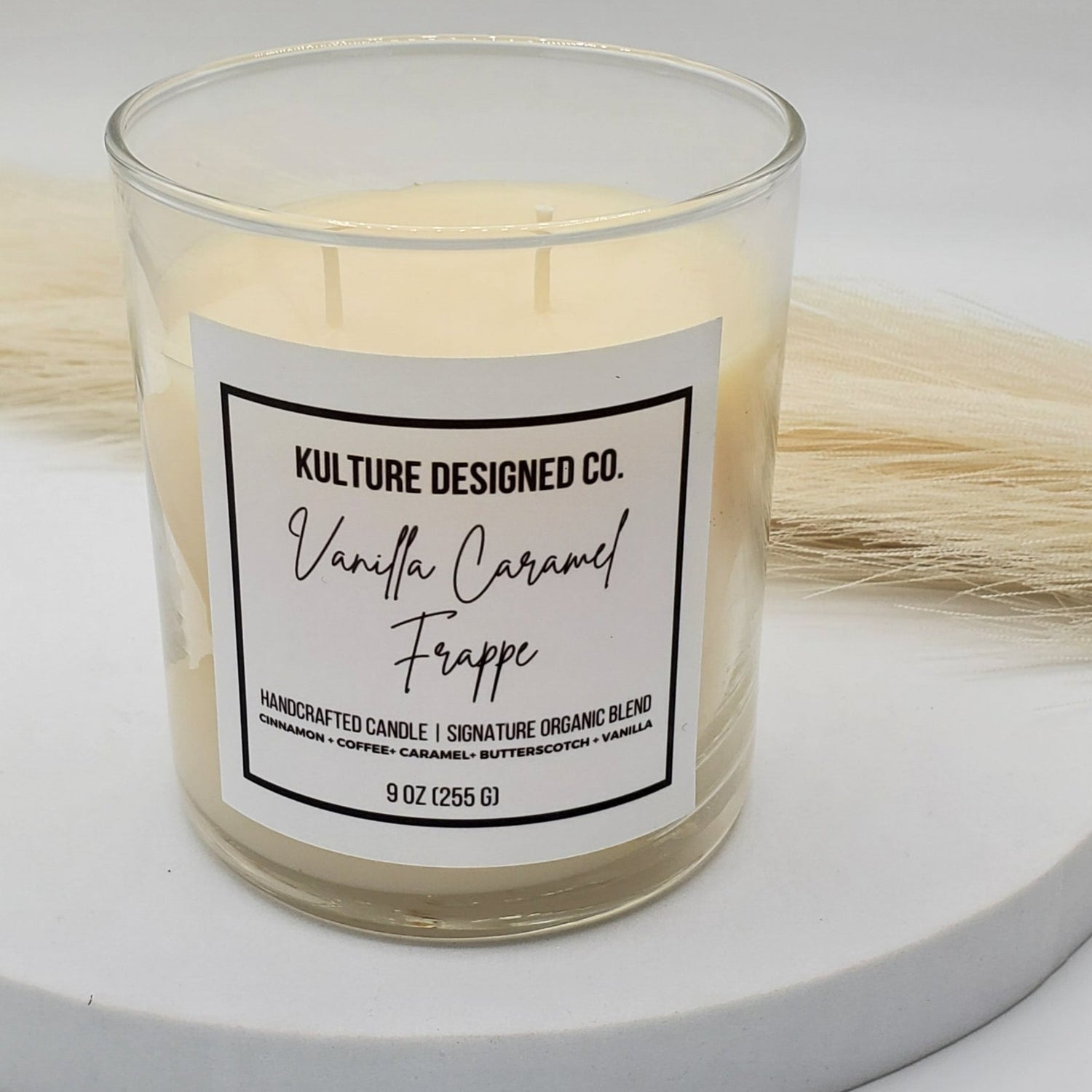 Vanilla Caramel Frappe | 9 oz candle - Kulture Designed Co.