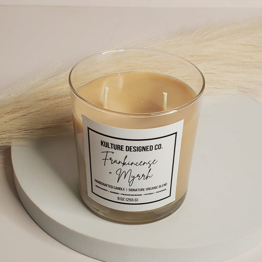 Frankincense+ Myrrh | 9 oz candle - Kulture Designed Co.