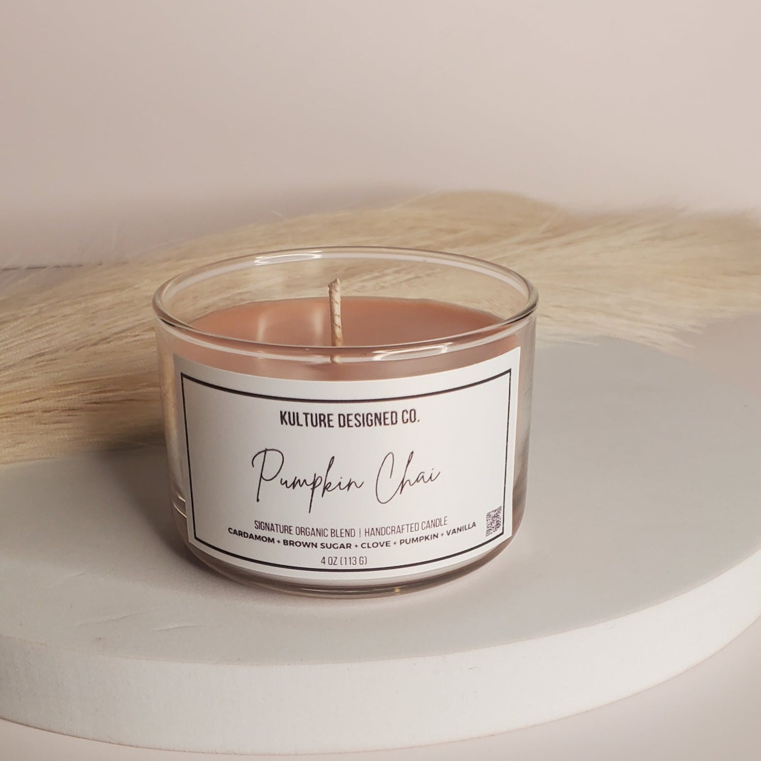 PUMPKIN CHAI | 4 OZ CANDLE - Kulture Designed Co.